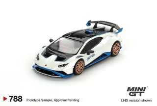 Lamborghini Huracán STO Bianco Asopo 2023 1:64 Mini GT