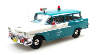 Chevrolet 150 Handyman Police 1956 turquoise/white 1:43 Esval Models