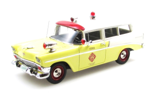 Chevrolet 210 Handyman Fire Engine 1956 yellow/white/red 1:43 Esval Models