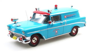 Chevrolet 150 Van Ambulance 1956 blue/red 1:43 Esval Models