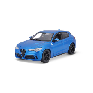 Alfa Romeo Stelvio 2017 blue 1:24 Bburago