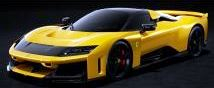 Ferrari F80 Signature Series 2024 yellow metallic/black wheels 1:18 Bburago