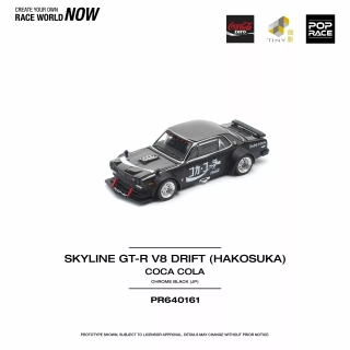 Skyline GT-R Drift (Hakosuka) Coca Cola Zero JP black 1:64 Pop Race