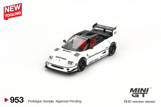 Mazda AZ-1 Liberty Walk LB40 White 1:64 Mini GT