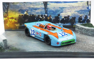 Porsche 908/03 #12 J.Siffert Targa Florio 1970 Diorama with Driver 1:43 Best Model