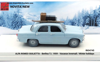 Alfa Romeo Giulietta Ti Vacanze Invernali Winter Holidays 1959 1:43 Rio Models