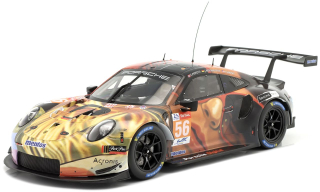 Porsche 911 RSR #56 Bergmeister/Lindsey/Perfetti Winner LMGTE AM 24h LeMans & LMGTE-AM Worldchampion 2019 Team Project 1 1:18 Ixo Models