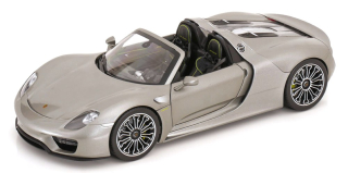 Porsche 918 Spyder Convertible 2012 grey 1:18 Welly