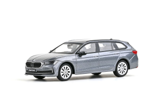 Škoda Superb IV Combi 2023 Šedá Graphite Metalíza 1:43 Abrex