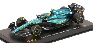 Aston Martin ARAMCO Cognizant F1 Team AMR23 #14 F.Alonso 2023 with Helmet 1:43 Bburago