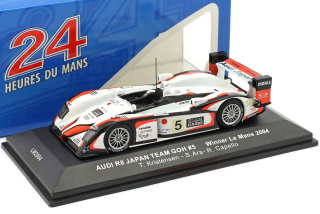 Audi R8 #5 Kristensen/Ara/Capello Winner 24h LeMans 2004 1:43 Ixo Models