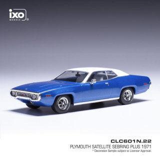 Plymouth Satellite Sebring Plus 1971 blue/white 1:43 Ixo Models