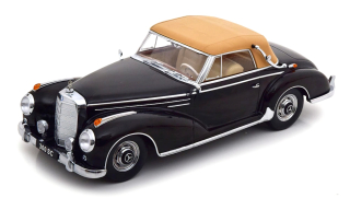 Mercedes-Benz 300S SC Cabriolet W188 Soft-Top Closed 1967 black/beige 1:18 KK Scale