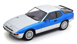 Porsche 924 Turbo Coupe 1986 silver/blue 1:18 KK Scale