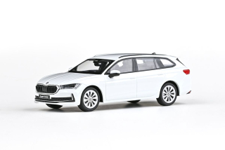 Škoda Superb IV Combi 2023 Bílá Purity 1:43 Abrex