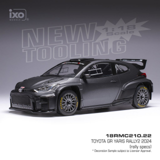 Toyota GR Yaris Rally2 2024 grey 1:18 Ixo Models