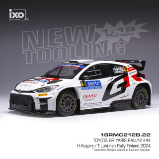 Toyota GR Yaris Rally2 #44 Kogure/Luhtinen Rally WM Rally Finland 2024 1:18 Ixo Models