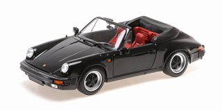 Porsche 911 Carrera 3.2 Cabriolet 1983 black 1:18 Minichamps 