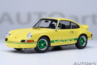 Porsche 911 Carrera 2.7 RS Light Yellow/green stripes 1:18 AUTOart