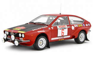 Alfa Romeo Alfetta Gr.2 #6 Autodelta Rally dell'Elba 1975 Gigli - Ballestrieri 1:18 Laudoracing Model