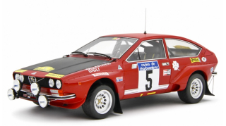 Alfa Romeo Alfetta Gr.2 #5 Autodelta Rally Lyon Charbonnieres 1975 Ballestrieri - Gigli 1:18 Laudoracing Model