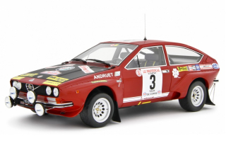 Alfa Romeo Alfetta Gr.2 #3 Autodelta Rally Tour de Corse 1975 Andruet - Jouanny 1:18 Laudoracing Model