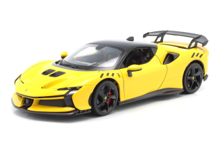 Ferrari SF90XX Stradale 2024 yellow/black 1:18 Bburago