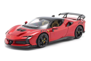 Ferrari SF90XX Stradale 2024 red metallic/black 1:18 Bburago