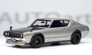 Nissan Skyline 2000 GT-R Tuned Version Coupe 1973 silver/black 1:18 AUTOart