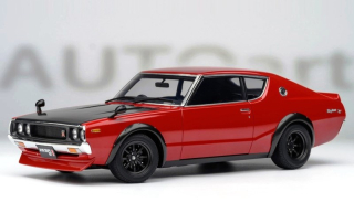 Nissan Skyline 2000 GT-R Tuned Version Coupe 1973 red/black 1:18 AUTOart