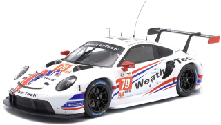 Porsche 911 991 RSR-19 4.2L Team Weathertech Racing #79 MacNeil/Andlauer/Merril 2nd LMGTE AM Class 24H Le Mans 2022 1:18 Ixo Models
