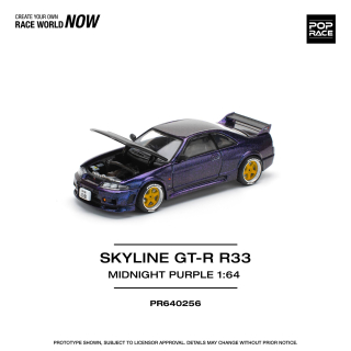 Nissan Skyline GT-R R33 Nismo midnight purple 1:64 Pop Race