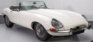 Jaguar E-Type Cabriolet 1962 english white 1:12 Norev