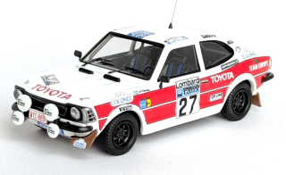 Toyota Corolla Levin #27 Asterhag/Gullberg RAC Rally 1977 1:43 Troféu