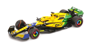 McLaren MCL 38 #81 O.Piastri 2nd Monaco GP Senna 30th Anniversary Livery 2024 1:43 Bburago