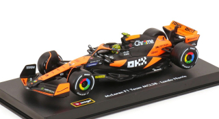 McLaren MCL 38 #4 L.Norris 2024 with Helmet 1:43 Bburago