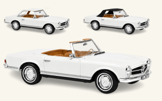 Mercedes-Benz 230 SL 1963 white 1:12 Norev