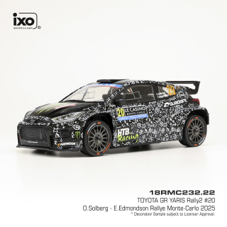 Toyota GR Yaris Rally2 #20 O.Solberg/E.Edmondson Rally Monte-Carlo 2025 1:18 Ixo Models