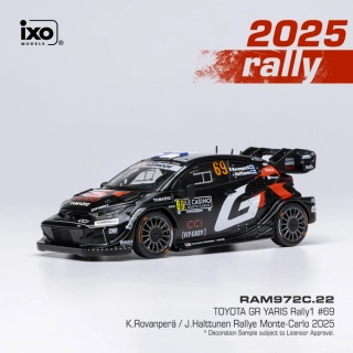 Toyota GR Yaris Rally1 #69 Rovanperä/Halttunen Rally Monte-Carlo 2025 1:43 Ixo Models