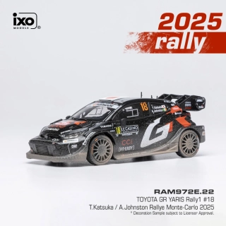 Toyota GR Yaris Rally1 #18 Katsuta/Johnston Rally Monte-Carlo 2025 1:43 Ixo Models