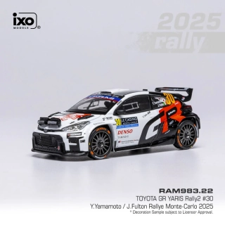 Toyota GR Yaris Rally2 #30 Yamamoto/Fulton Rally Monte-Carlo 2025 1:43 Ixo Models