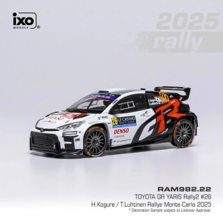 Toyota GR Yaris Rally2 #26 Kogure/Luhtinen Rally Monte-Carlo 2025 1:43 Ixo Models