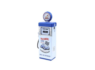 Wayne 505 Gas Pump Busted Knuckle Garage Speed Shop *Vintage Gas Pumps Series 17* 1951 white/blue 1:18 GreenLight