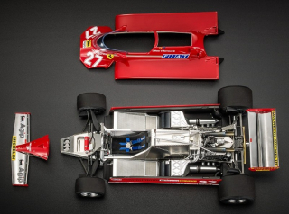 Ferrari 126CK #27 G.Villeneuve Winner Spain GP 1981 with Openings (Engine Detail) 1:18 GP Replicas