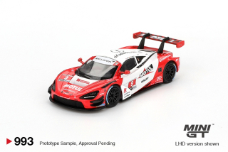 McLaren 720S GT3 Evo Pfaff Motorsports IMSA Laguna Seca 2024 1:64 Mini GT