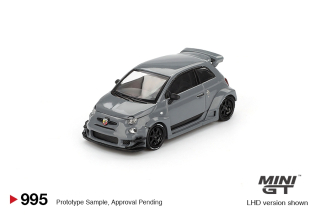 Fiat Abarth 595 LB-WORKS x Abas Works grey 1:64 Mini GT