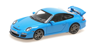 Porsche 911 GT3 Sport Auto 2009 blue 1:43 Minichamps