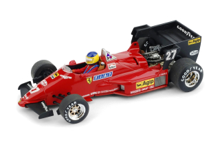 Ferrari 126 C4 #27 Michele Alboreto Winner Belgium GP 1984 + driver 1:43 Brumm