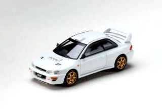 Subaru Impreza-22B STi Version (GC8) JDM Style featehr white 1:64 Hobby Japan