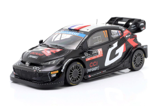Toyota Yaris GR Rally1 Hybrid Team Toyota GAZOO Racing WRT #17 Ogier/Landais 2nd Rally Monte Carlo 2024 1:18 Ixo Models